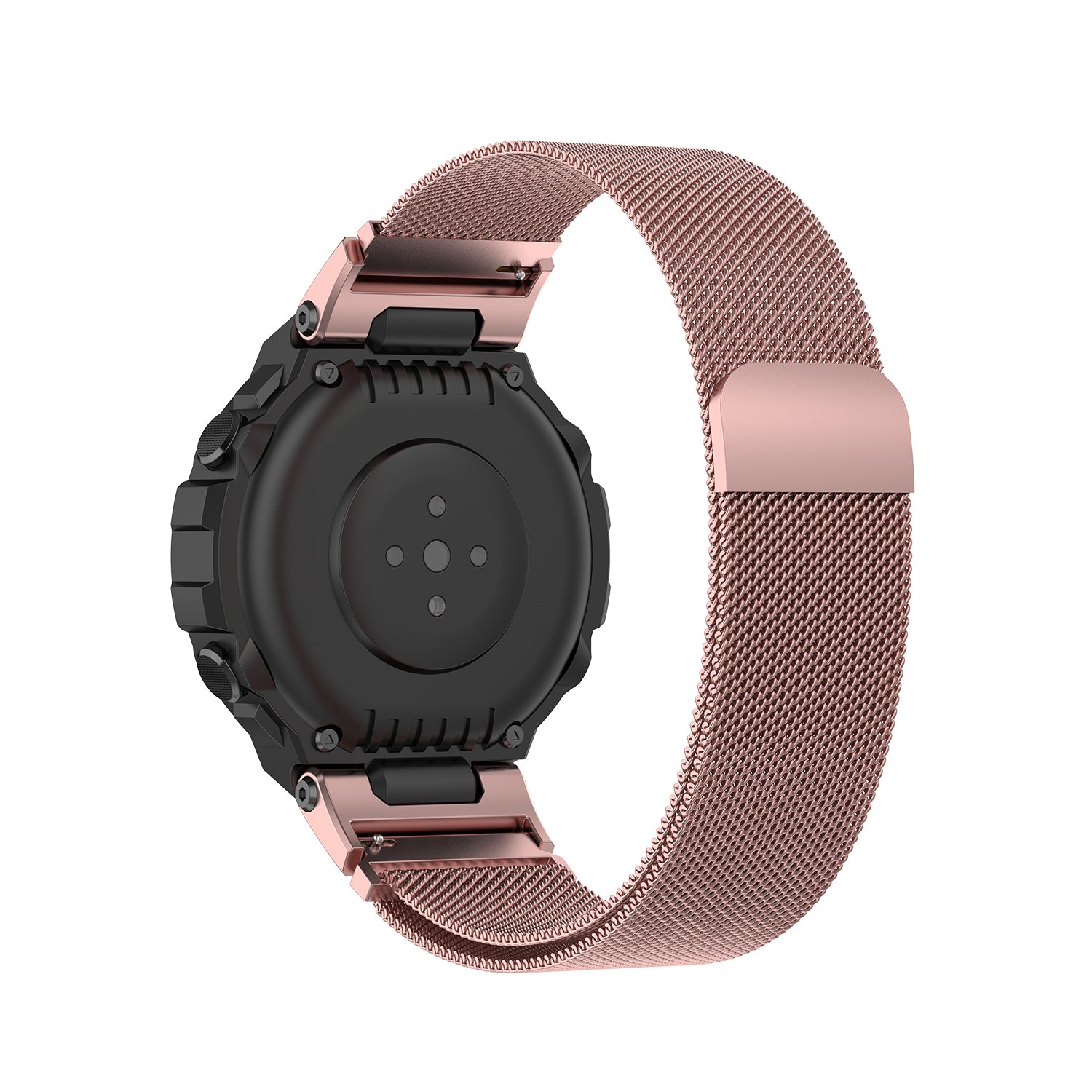 Milanese rustfrit stål erstatningsrem Smart Watch Band til Huami Amazfit T-Rex Pro Amazfit T-Rex Milanese rustfrit stål erstatningsrem Smart Watch Band til Huami Amazfit T-Rex Pro Amazfit T-Rex